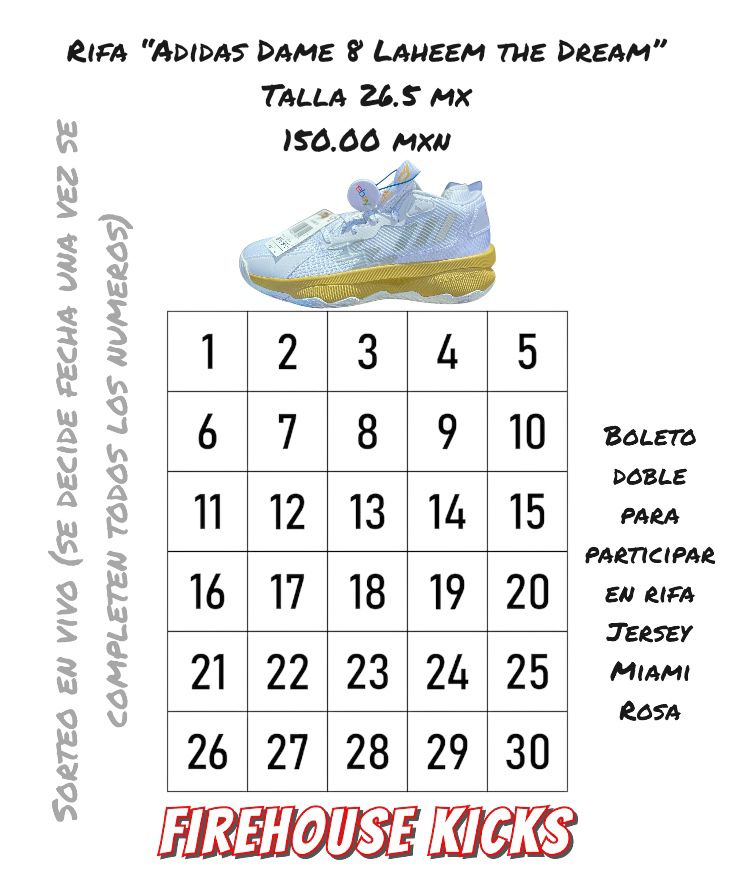 Adidas Dame 8 "Laheem The Dream" SORTEO